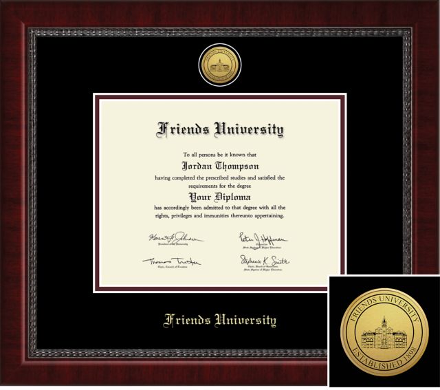 Church Hill Classics Engraved Diploma Frame. Bachelors  - ONLINE ONLY