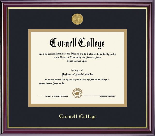 Cornell College 7'' x 9'' Windsor Diploma Frame