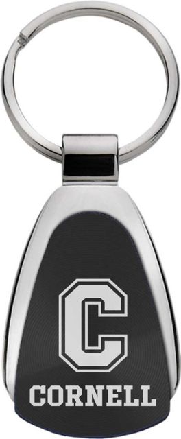 Cornell College Teardrop Keychain