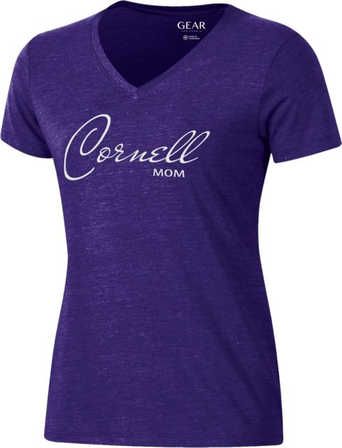 Cornell College Women's V-Neck Short Sleeve T-Shirt