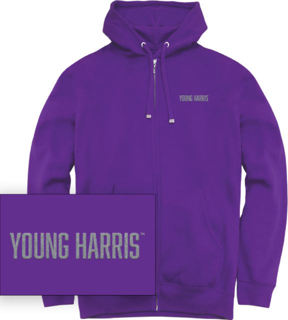 Young Harris College Chainstitch Full Zip Hooded Sweatshirt