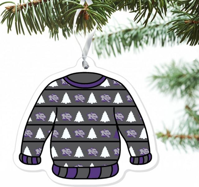 Young Harris College Mountain Lions 3'' x 4'' Etched Ornament