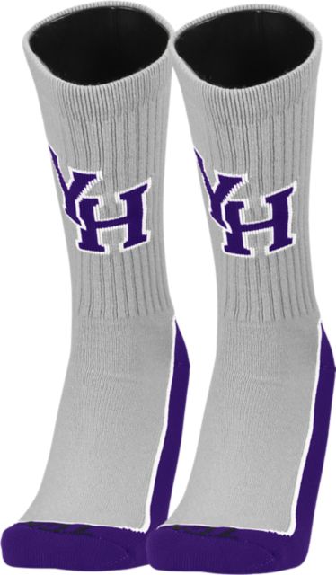 Young Harris College Half Crew Socks