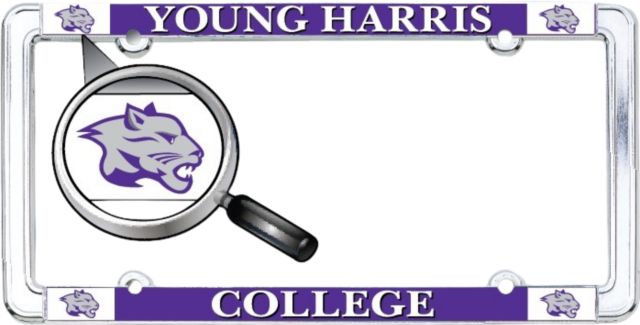 Young Harris College Thin Dome License Plate Frame