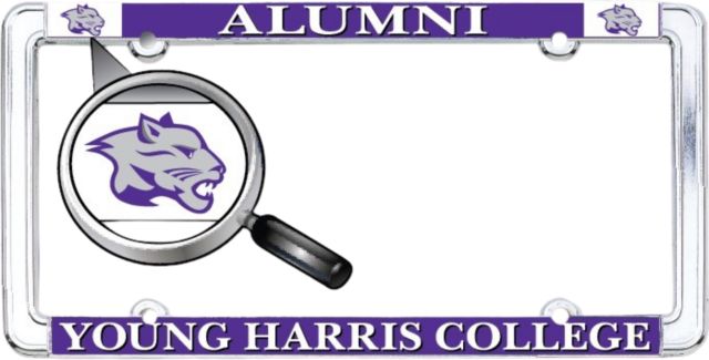 Young Harris College Alumni Thin Dome License Plate Frame