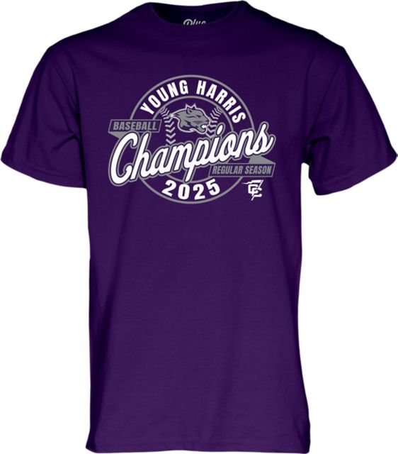 Young Harris College Baseball 2025 Conference Carolinas Champions Short Sleeve T-Shirt