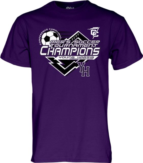 Young Harris College Men's Soccer 2025 Conference Carolinas Champions Short Sleeve T-Shirt