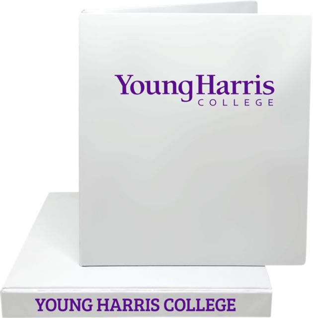 Young Harris College 1'' Vinyl Binder