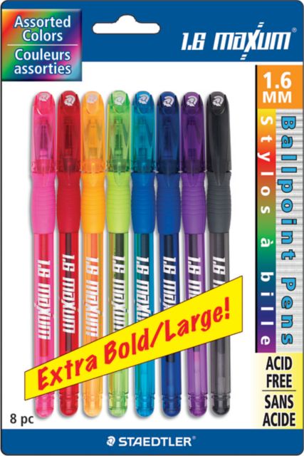 STAEDTLER triplus ball - 4 Stylos à bille - couleurs assorties