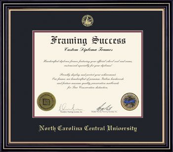North Carolina Central University 11'' x 14'' Prestige Diploma Frame