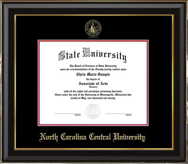 North Carolina Central University Classic Diploma Frame