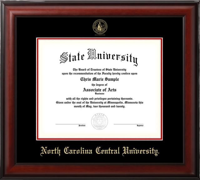 North Carolina Central University 11 in. x 14 in. Diploma Frame