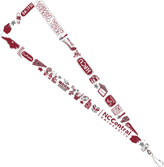 North Carolina Central University Julia Gash 3/4'' Satin Lanyard