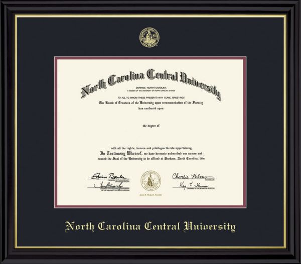 North Carolina Central University Coronado BA/MA Diploma Frame -ONLINE ONLY