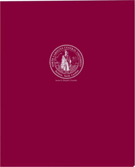 North Carolina Central University 2 Pocket Folder