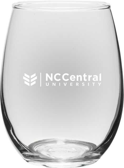 North Carolina Central University 15 oz. Stemless Wine Glass