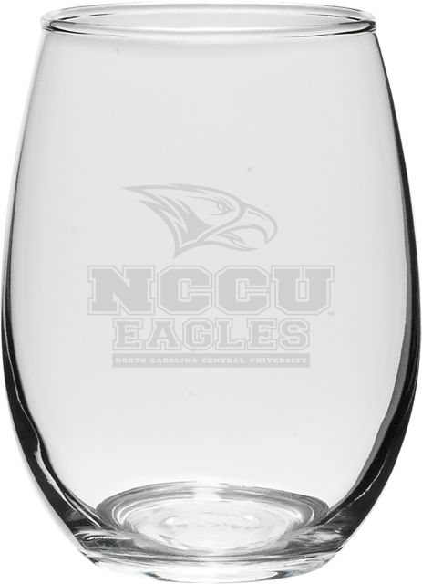North Carolina Central University 21 oz. Stemless Wine Glass