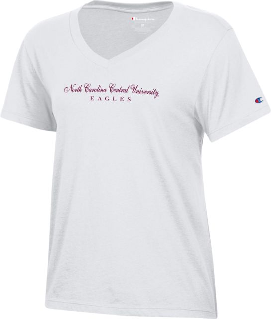 North Carolina Central University Eagles Women's V-Neck Short Sleeve T-Shirt