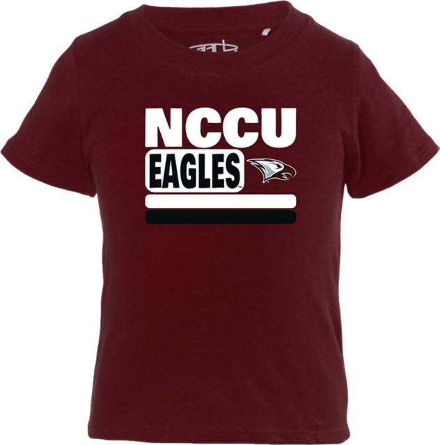 Toddler Maroon North Carolina Central Eagles Team Logo Stripes T