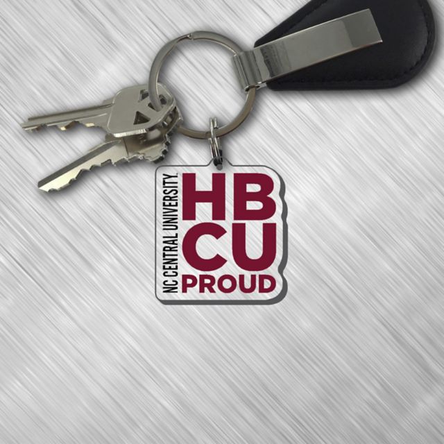 North Carolina Central University HBCU Proud Laser Cut Keychain
