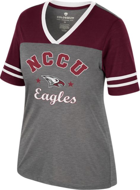 Women's Gameday Couture White North Carolina Central Eagles Vintage Days  Oversized Lightweight Long Sleeve T-Shirt