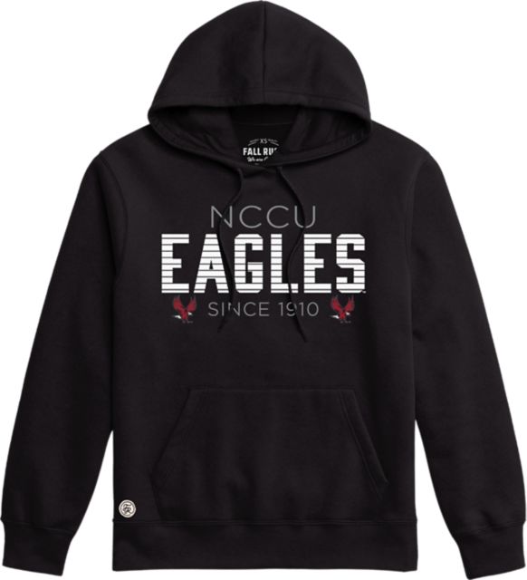 Men's FISLL Black North Carolina Central Eagles Oversized Stripes Pullover  Hoodie