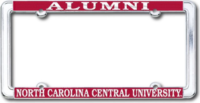 North Carolina Central University Alumni Chrome License Plate Frame