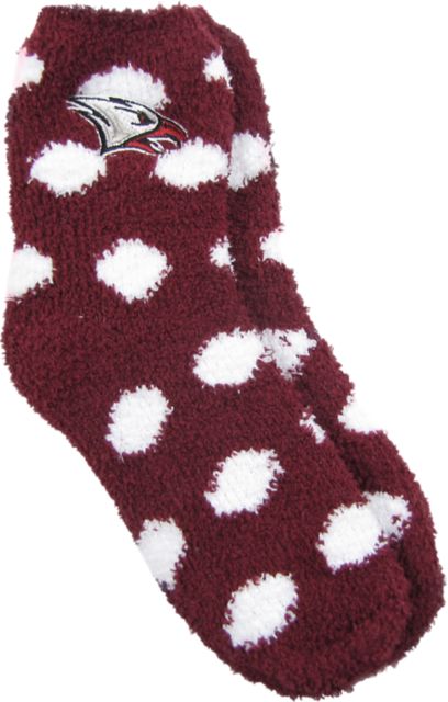 North Carolina Central University Fuzzy Dot Socks