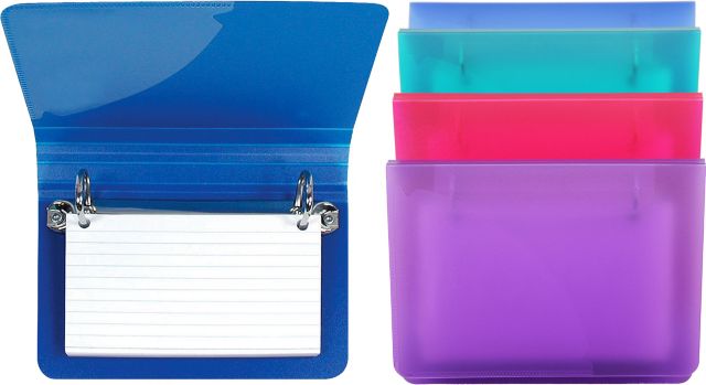 Index deals card binder