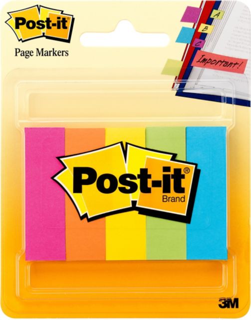 MARQUE-PAGES POST-IT INDEX MINI 5 COULEURS ASSORTIES