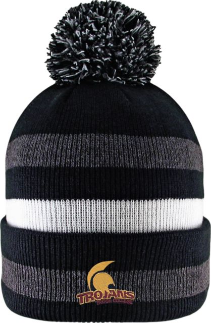 Triton College Cuff Pom Knit Hat