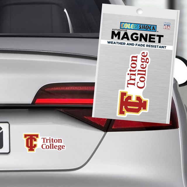 Triton College 4" x 4" Magnet
