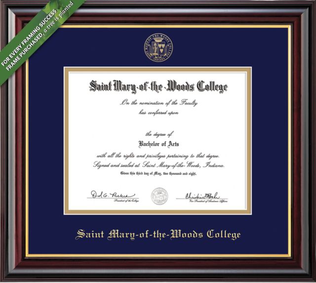 Saint Mary-of-the-Woods College 8'' x 10'' Windsor Diploma Frame- Bachelor/Master, PhD