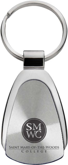 Saint Mary-of-the-Woods College Teardrop Keychain