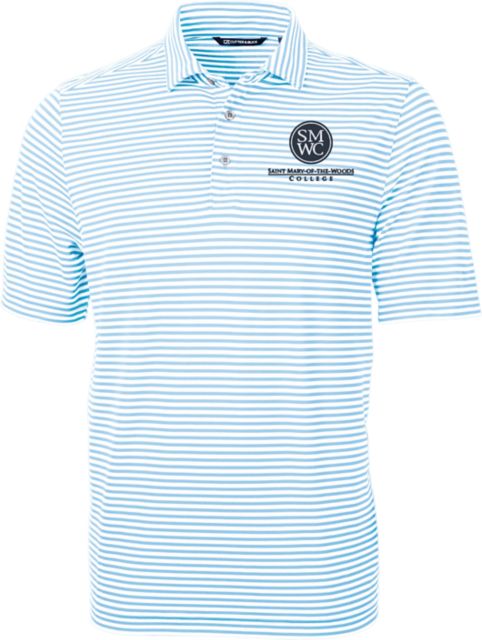 Saint Mary-of-the-Woods College Striped Eco Polo