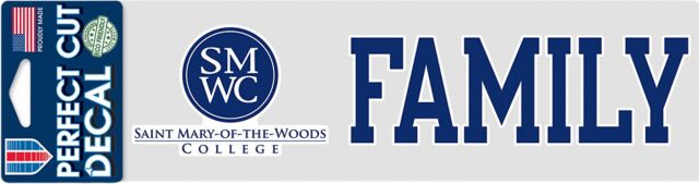 Saint Mary-of-the-Woods College 3x10 Family Decal