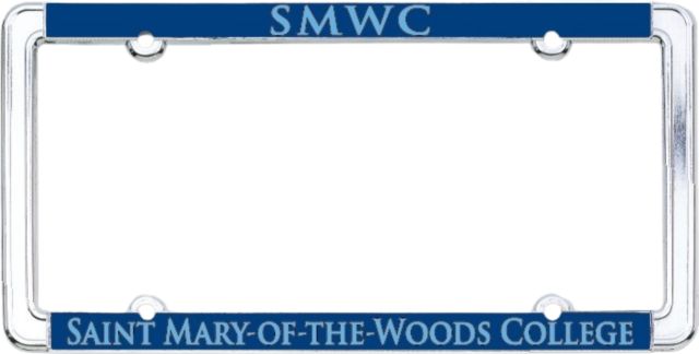 Saint Mary-of-the-Woods College Thin Dome License Plate Frame