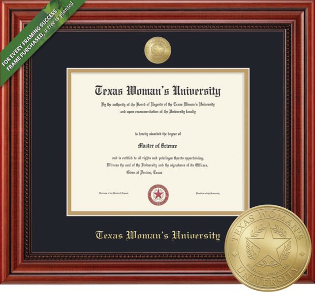 Texas Woman's University Millenium Diploma Frame -ONLINE ONLY