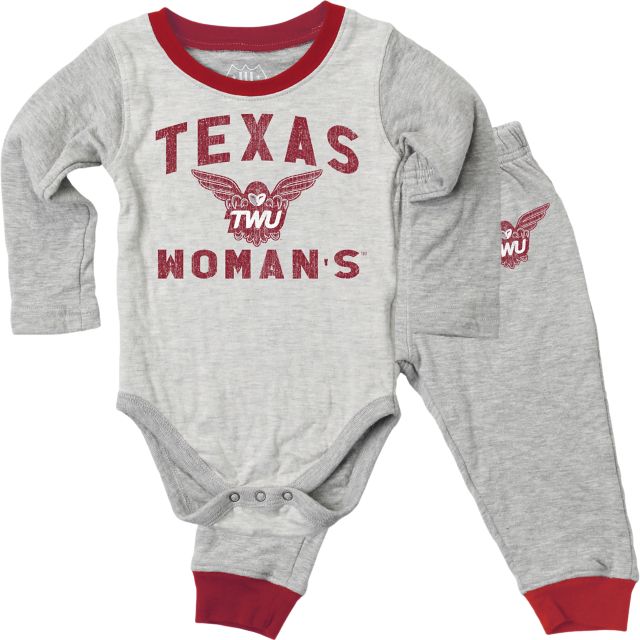 Texas Woman's University  Pioneers Infant Bodysuit and Pants Set