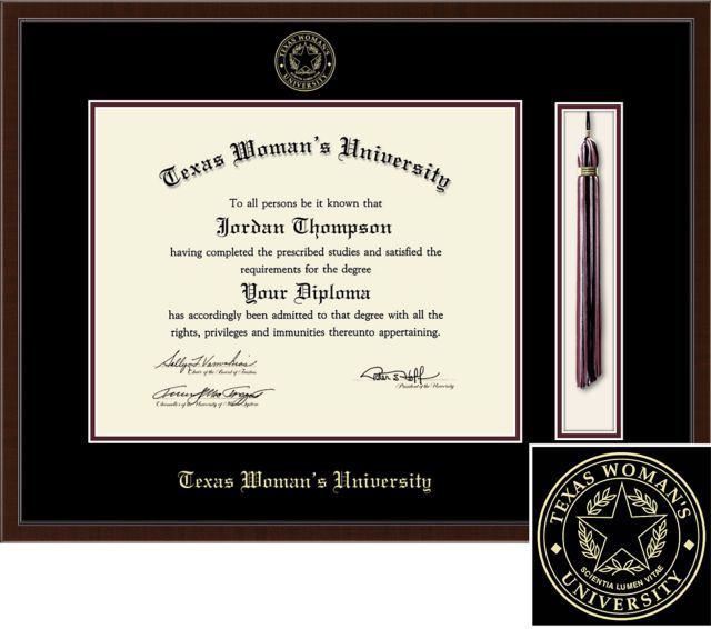 Church Hill Classics Tassel Diploma Frame. Bachelors, Masters, PhD. - ONLINE ONLY