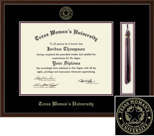Church Hill Classics Tassel Diploma Frame. Bachelors, Masters, PhD. - ONLINE ONLY