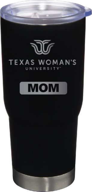 22 oz Matte Black Stainless Steel Tumbler Mom