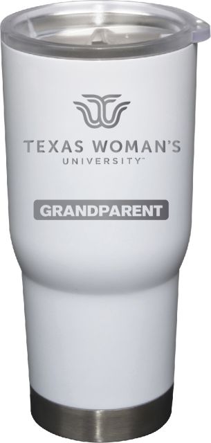 22 oz White Stainless Steel Tumbler Grandparent