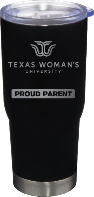 22 oz Matte Black Stainless Steel Tumbler Proud Parent