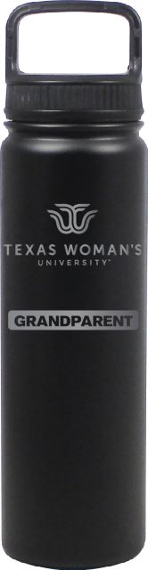 24 oz Matte Black Stainless Steel Water Bottle Grandparent