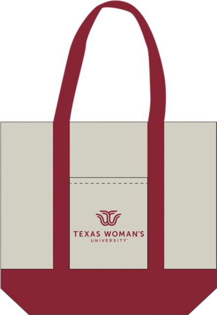 Texas Woman's University Mini Cotton Tote Bag