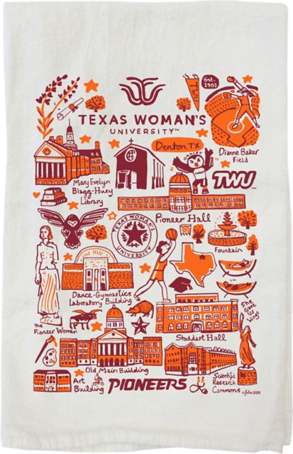 Texas Woman's University  Kitchen Towel