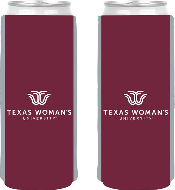 Texas Woman's University  Slim Can Coozie