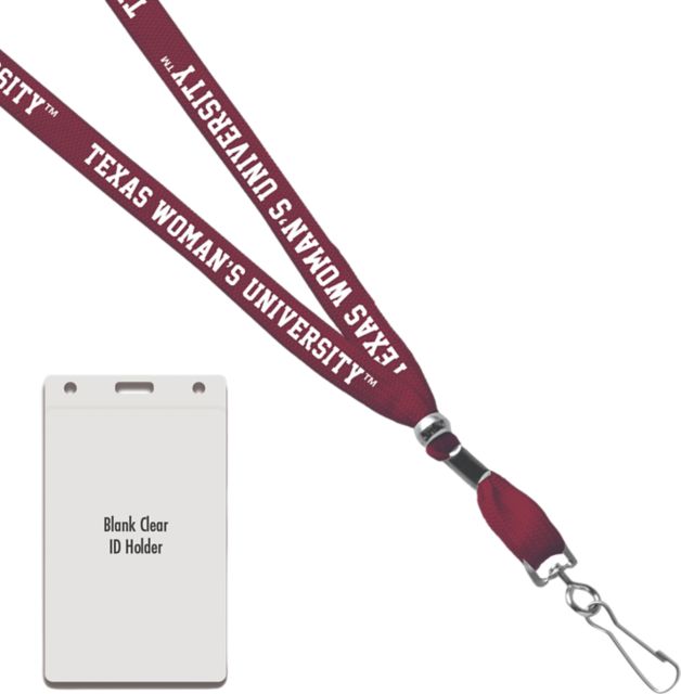 Texas Woman's University  Card Dispenser Lanyard