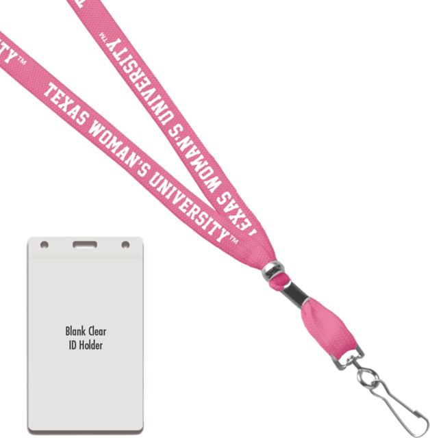 Texas Woman's University  Card Dispenser Lanyard